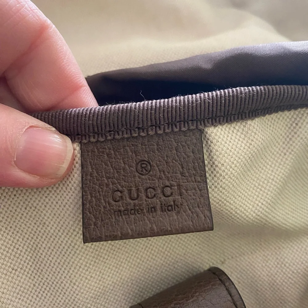 Authentic Gucci Ophidia Monogram Backpack with VTG Double G
